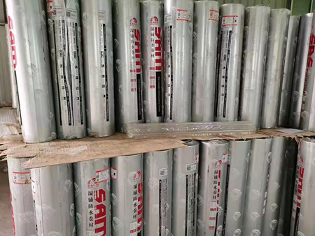 濕鋪防水卷材倉庫展示